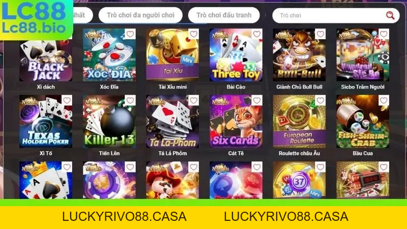 Game Bài LC88 - Đẳng Cấp Sòng Bạc, Vinh Danh Cao Thủ