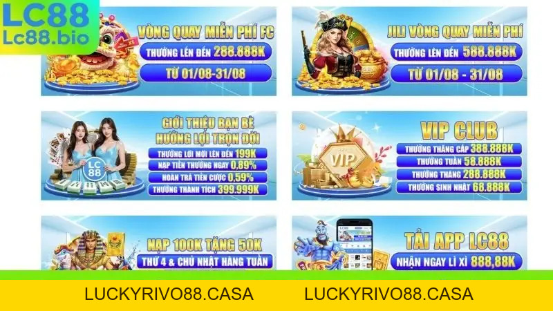 Khuyến Mãi LC88 - Ưu Đãi Ngập Tràn, Nhận Thưởng Khủng!